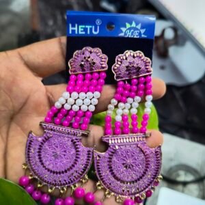 ZAVERI PEARLS Women's Party Bling Necklace & Earring Set